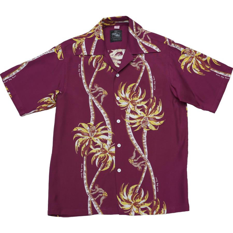 KONA BAY HAWAII（コナベイハワイ） 半袖 アロハシャツ パームツリー