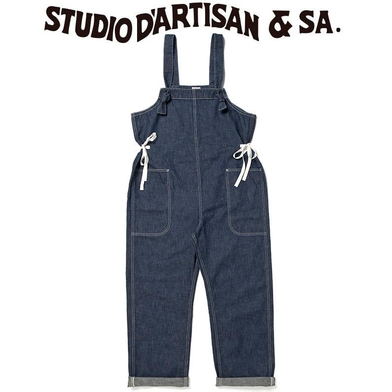 STUDIO D'ARTISAN デニムオーバーオール STUDIO D'ARTISAN（ステュディオ・ダ・ルチザン） ダルチザン デニム