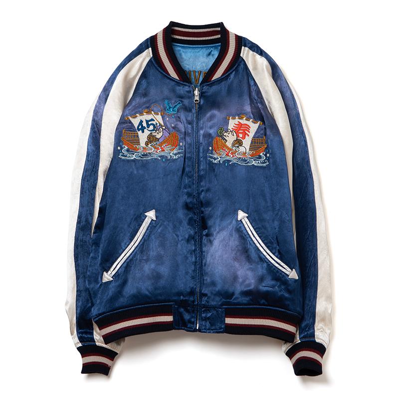 ダルチザン　４５ｔｈ　ユーズドサテンスカジャン　ＳＰー０９０Ｕ　３８ STUDIO D'ARTISAN ダルチザン D'ARTISAN 45th USEDサテン