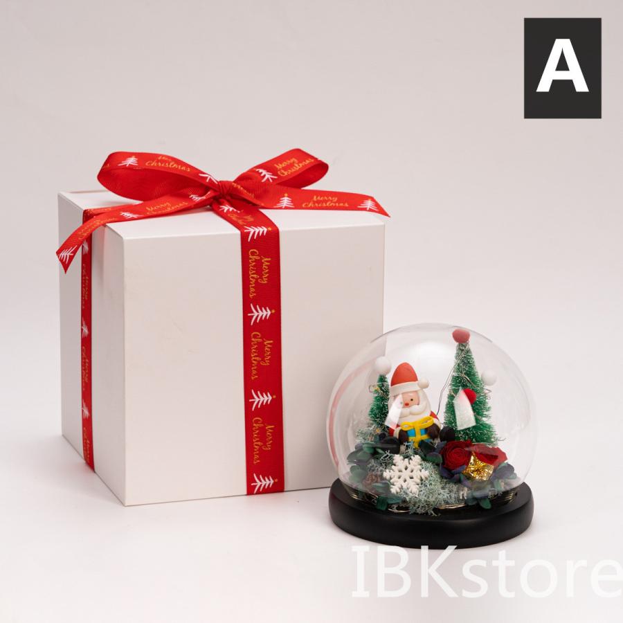 卓上 クリスマス 飾り 置物 お洒落 電池式 Ledライト クリスマスツリー プレゼント クリスマス装飾 窓飾り 21新作モデル デスクトップの装飾品 ガラスカバー