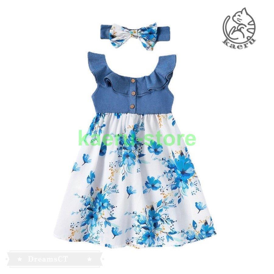 親子コーデ ベビー ワンピース 親子お揃い リゾート 親子ペアルック レディース 花柄ワンピース 女の子 キッズ 子供用 ママ 子供服ワンピース 海 家族 安い購入