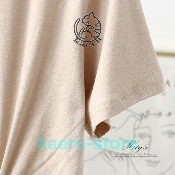 ワンピース レディース カットソーワンピース ねじり スリット入り M L 好評