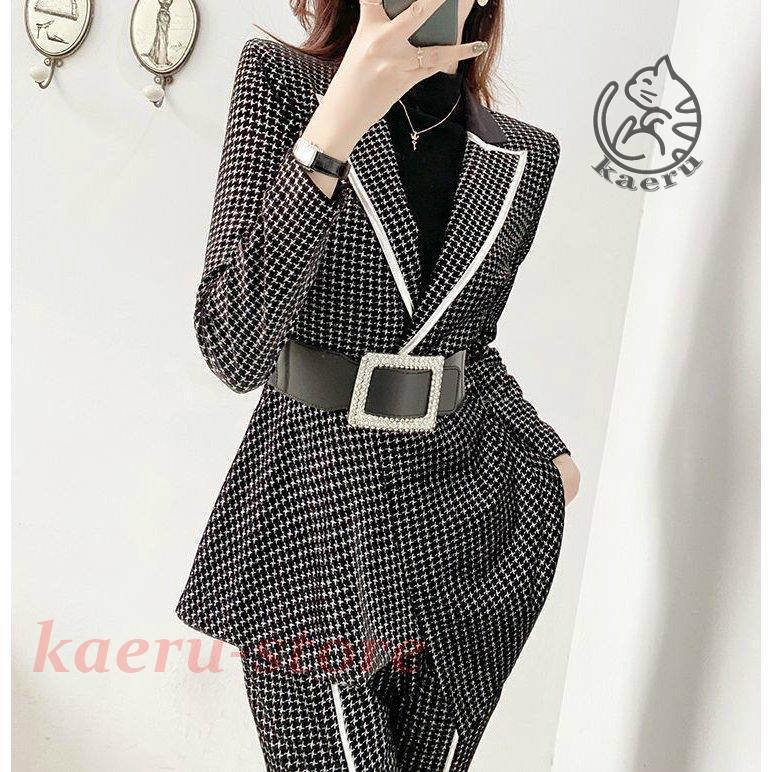 新品 リゾート ママ きれいめ ポケット ブラック 総柄 襟付き パンツ ジャケット セットアップ ガーリー かわいい ママスタイル お出かけ ファッション セットアップ サイズ M Hakunamatatagrill Com