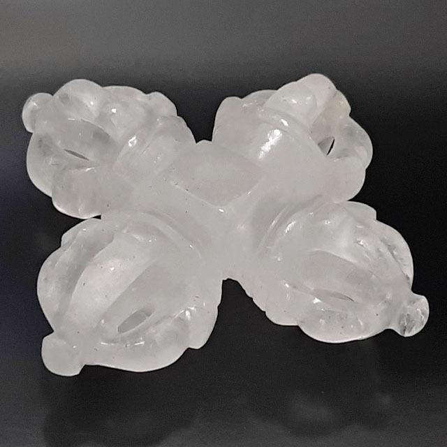 【ナギ品です】ヒマラヤ産 マニカラン水晶❤️バジュラ 五鈷杵 密教法具 五鈷杵（ヴァジュラ・金剛杵）｜密教法具 販売｜多羅堂