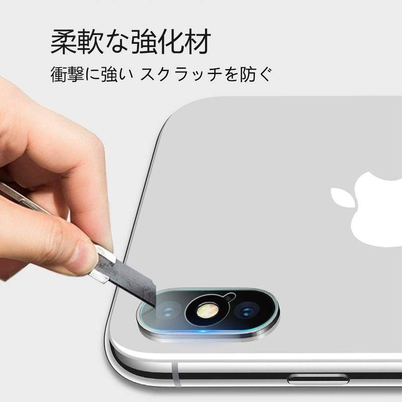 iPhoneX iPhoneXS iPhoneXS Max カメラレンズ フィルム カメラフィルム保護フィルム 0.1mm極薄 99%高透過｜store-kuronecokonbu｜06