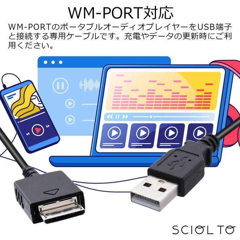 SCIOLTO(ショルト) ウォークマン USBケーブル 互換品 充電 データ転送 WM-PORT Walkman 充電ケーブル (2本セッ｜store-kuronecokonbu｜07