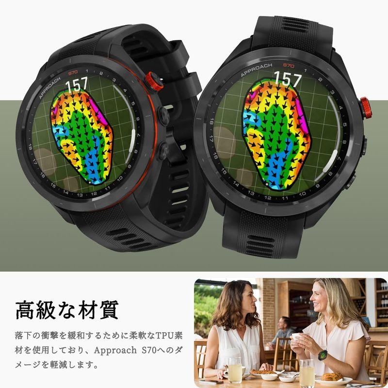 Miimall 対応Garmin(ガーミン) Approach S70 47mm専用ケース Miimall 対応Garmin(ガーミン) Approach S70 47mm専用ケース