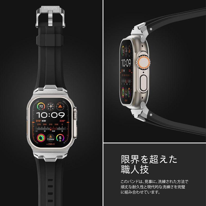 Suitisbest コンパチブル Apple Watch Ultra バンド 49mm 45mm