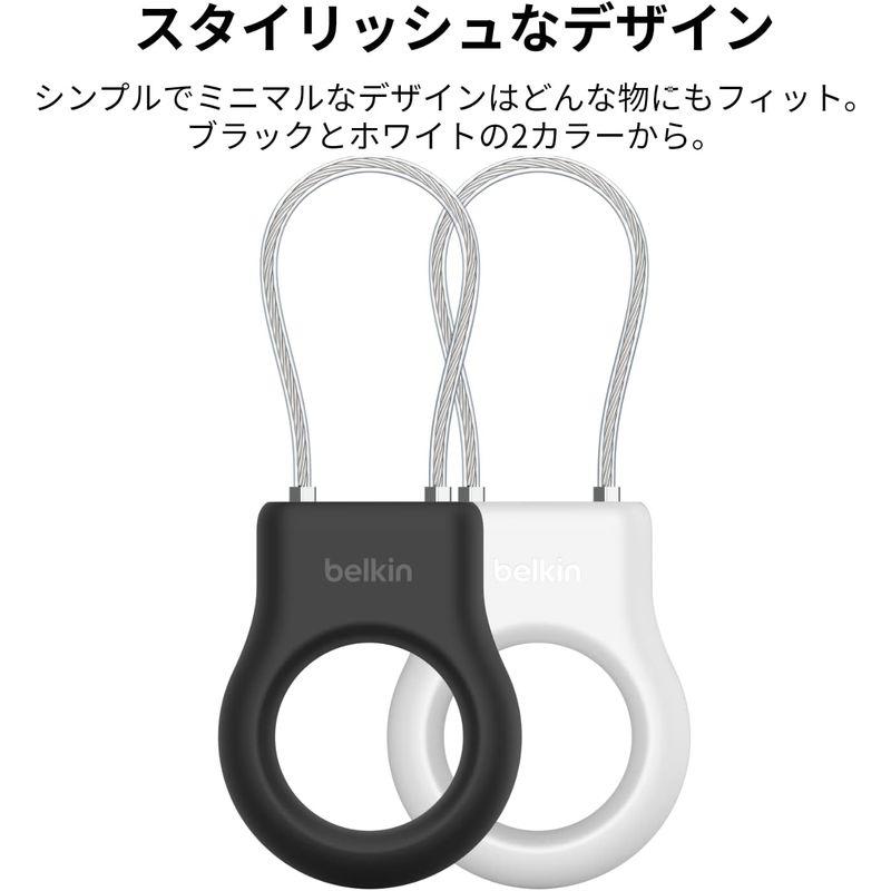 Belkin AirTag ケース キーホルダー ワイヤーリング ブラック MSC009btBK｜store-kuronecokonbu｜05