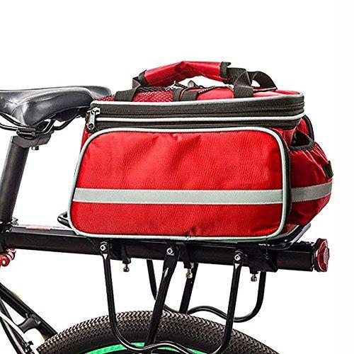 特別セーフ HSTYAIG Bike Bag Bicycle Pannier Waterproof Multi-Function Excursion Cycling Bicycle Bike Rear Seat Trunk Bag Carrying Luggage Package Rack ショルダーバッグ