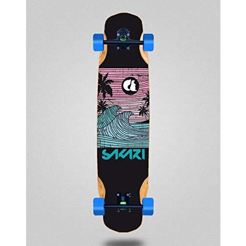 【使い勝手の良い】 Skate Skateboard Longboard Complete Mix Bamboo 38x8.45 Sakari Cali Dream Yellow　並行輸入品 デッキ、パーツ