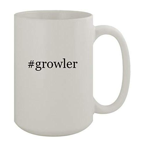 信頼 #growler - 15oz Ceramic White Coffee Mug, White　並行輸入品 水筒