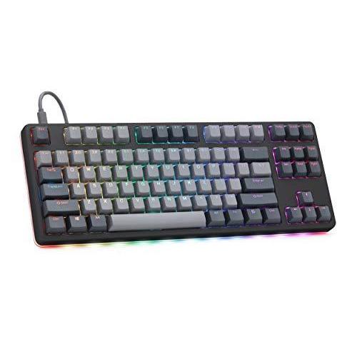 高級品市場 (87 TKL Tenkeyless ? Keyboard Mechanical High-Profile CTRL Drop Key) US LED, RGB Backlit Programmable, Switches, Hot-Swap Keyboard, Gaming キーボード