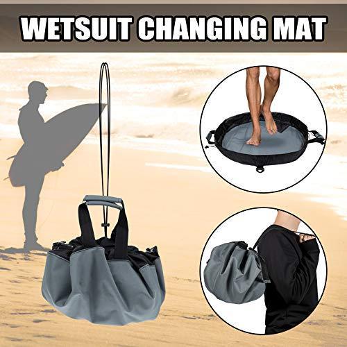 Durable Surfing Wetsuit Changing Mat Waterproof Dry Bag with Handle Straps 