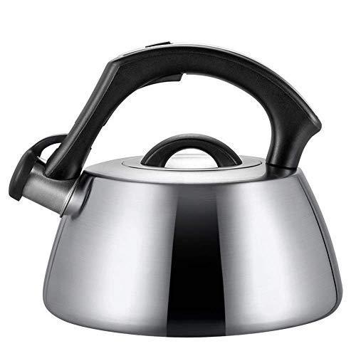 MiGePin Home Kettle Whistling Kettle for Gas Stove Induction Hob Stainless Steel 3L Camping Home Kettle Stove Whistling Water Gas Teapot Coo ケトル