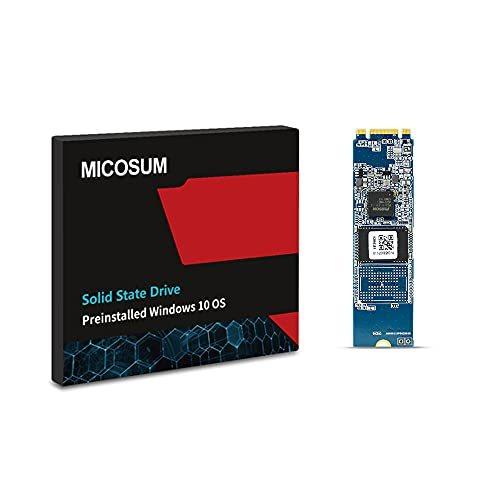 【返品不可】 MICOSUM Pro付き　並 10 Windows ブルーカラー B097ZDKP6B - 480MB/s シーケンシャルスピード 3.0 SATA 128G 2280 M.2 SSD-117 内蔵型SSD