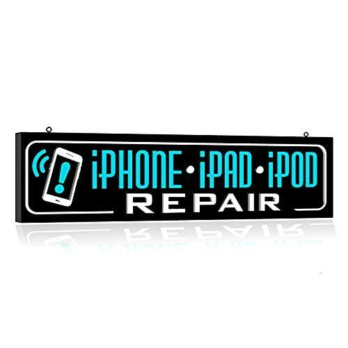 Iphone Ipad Repair Led Light Box Neon Sign Business スマホ タブレットアクセサリー 周辺機器 Bright Horizontal