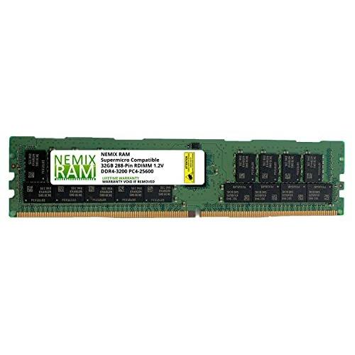 海外並行輸入正規品 Supermicro RAM　並行輸入品 NEMIX by Module Upgrade Memory Registered RDIMM PC4-25600 DDR4-3200 32GB MEM-DR432LC-ER32 Compatible メモリー
