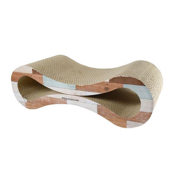 （まとめ）ねこちゃん大好き爪とぎ エイト （ペット用品）〔×3セット〕