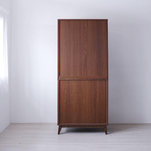 【美品】 カップボード 食器棚 約幅80×奥行42.5×高さ18cm ブラウン 全段フルオープンレール ダイニング キッチン インテリア家具〔代引不可〕 【UO1563440737】(56640円)