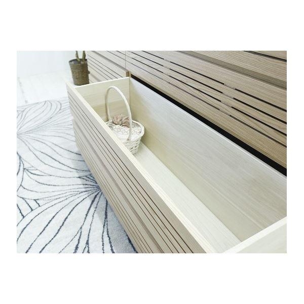 「超メルカリ市」 ローチェスト深引出し（ナチュラル） 幅約120cm [完成品］〔代引不可〕 【LWH7935045093】(28747円)