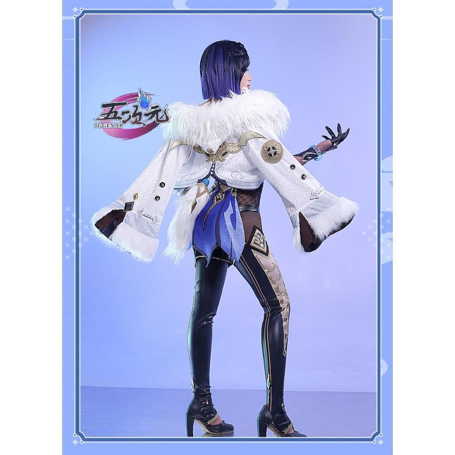 魅了 靴 三分妄想 原神 コスプレ 夜蘭 イェラン 衣装 ※ウィッグ 靴