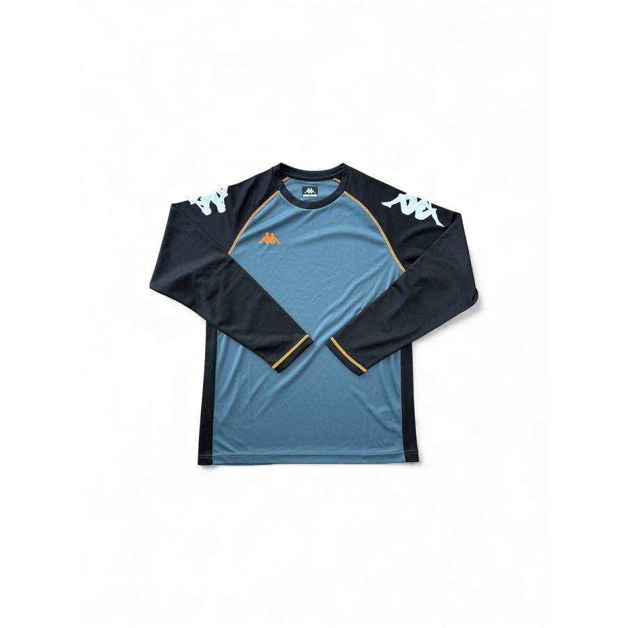 Kappa（カッパ） 長袖Tシャツ 飾りステッチxオミニ サッカー 長袖