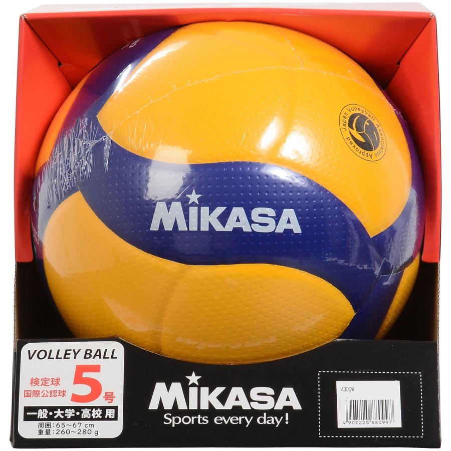 MIKASA（ミカサ） バレー5号 国際公認球 高校試合球 黄/青