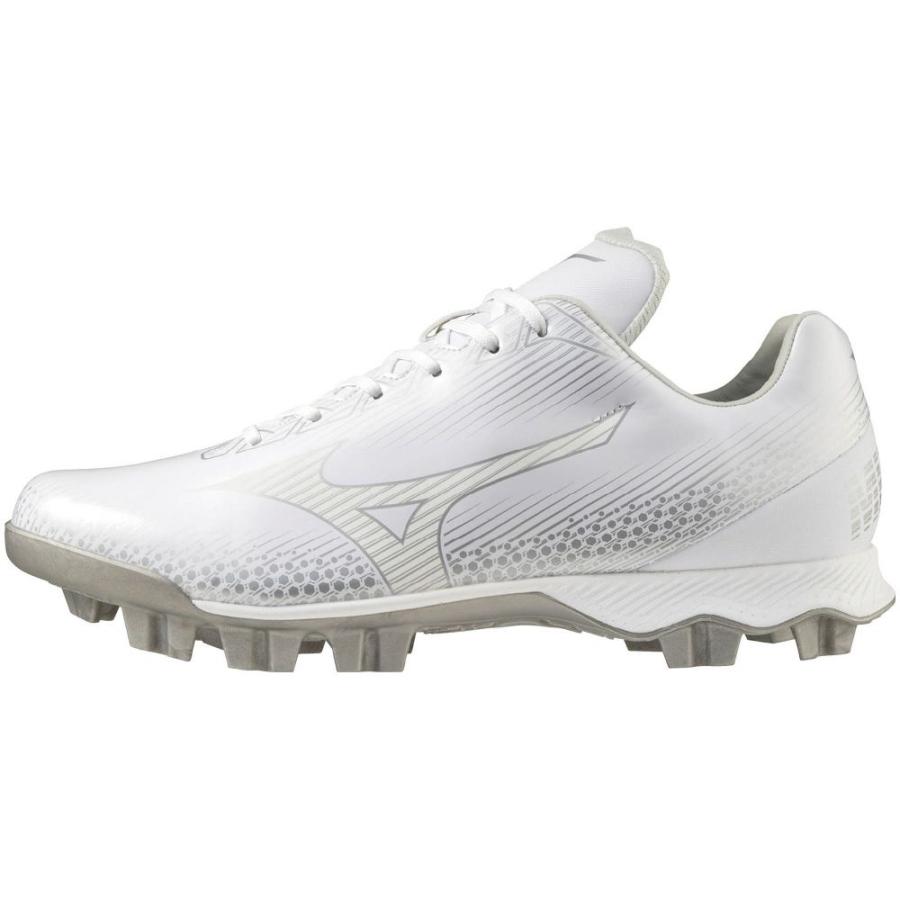 Mizuno ライトレボ　ワイド　ホワイト スパイク MIZUNO（ミズノ） MIZUNO WAVE LIGHTREVO 野球 ポイントスパイク