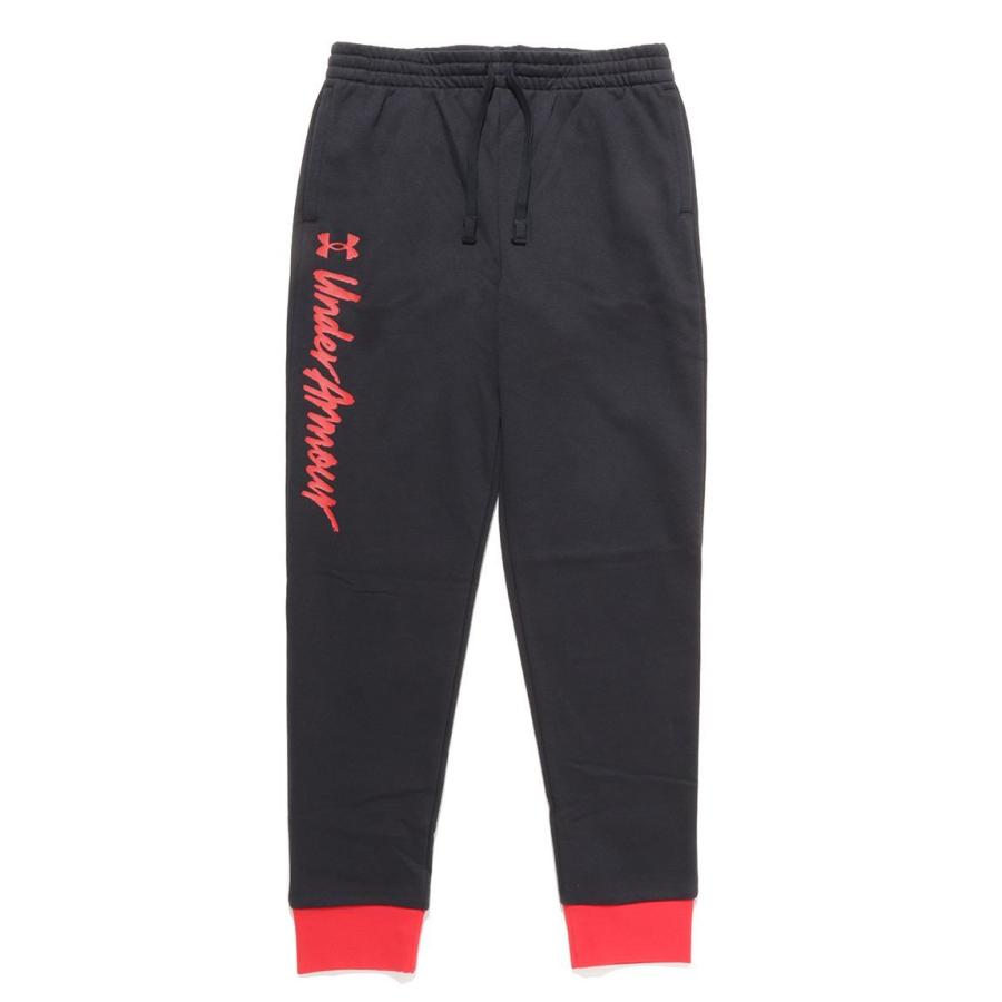 UNDER ARMOUR アンダーアーマー UA RIVAL FLEECE SCRIPT JOGGERS ボトムス ロングパンツ : メガ ...