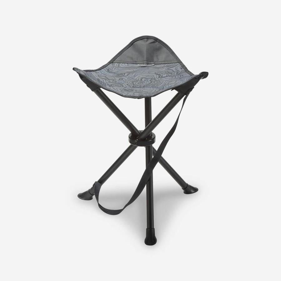 Quechua ケシュア アウトドア三脚チェアGRY キャンプ用品 ソロチェア