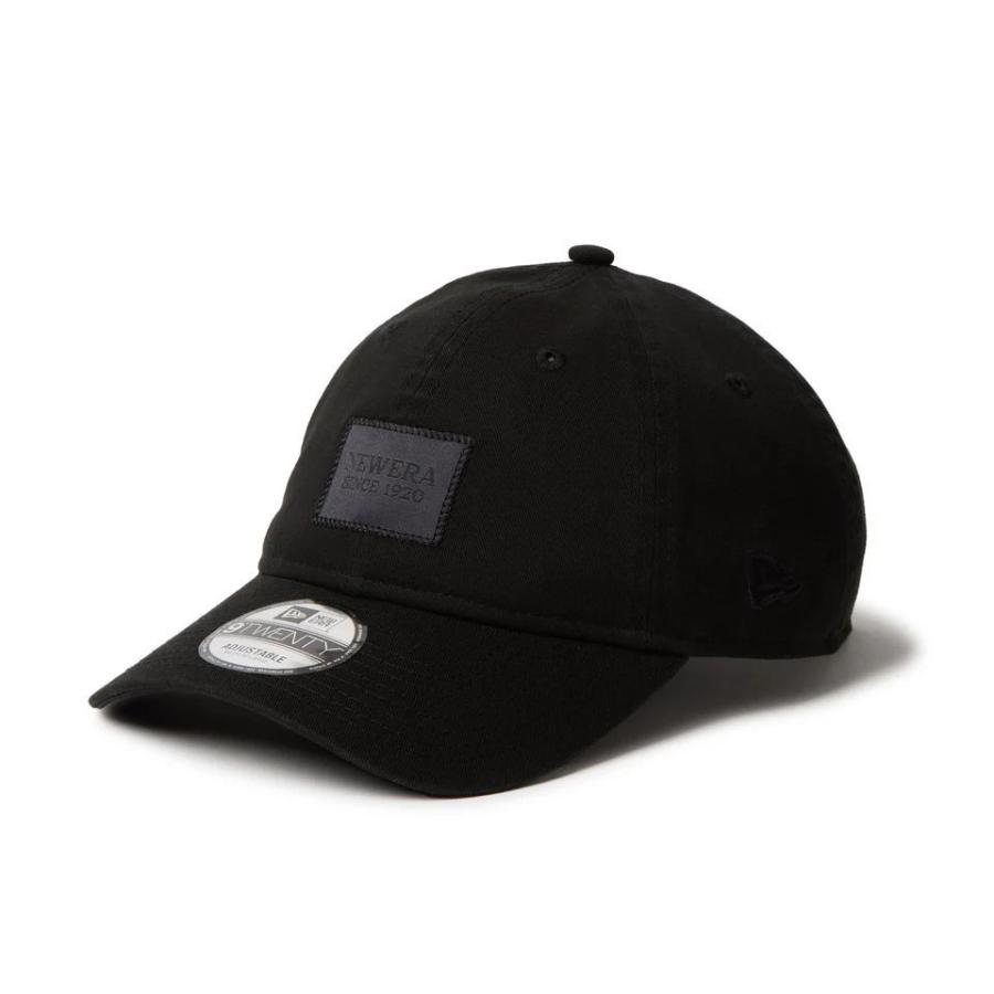 SEE SEE×NEW ERA 920 ラック×ホワイト刺繍 キャップブラック NEW ERA（ニューエラ） NEWERA 920 WOVEN PATCH BLK スポーツ