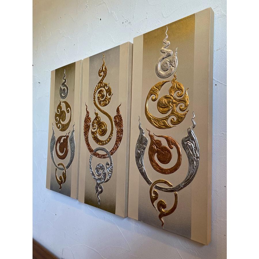 インテリア　大きな　バリ　タイ　オリエンタル　雑貨　アート　絵　ペイント　アジア PA-006-6.jpg