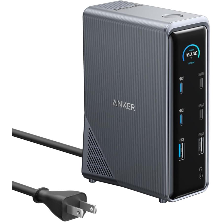 Anker Prime ドッキングステーション USB PD最大100W出力対応 Anker Prime ドッキングステーション (14-in-1, Dual Display, 160W