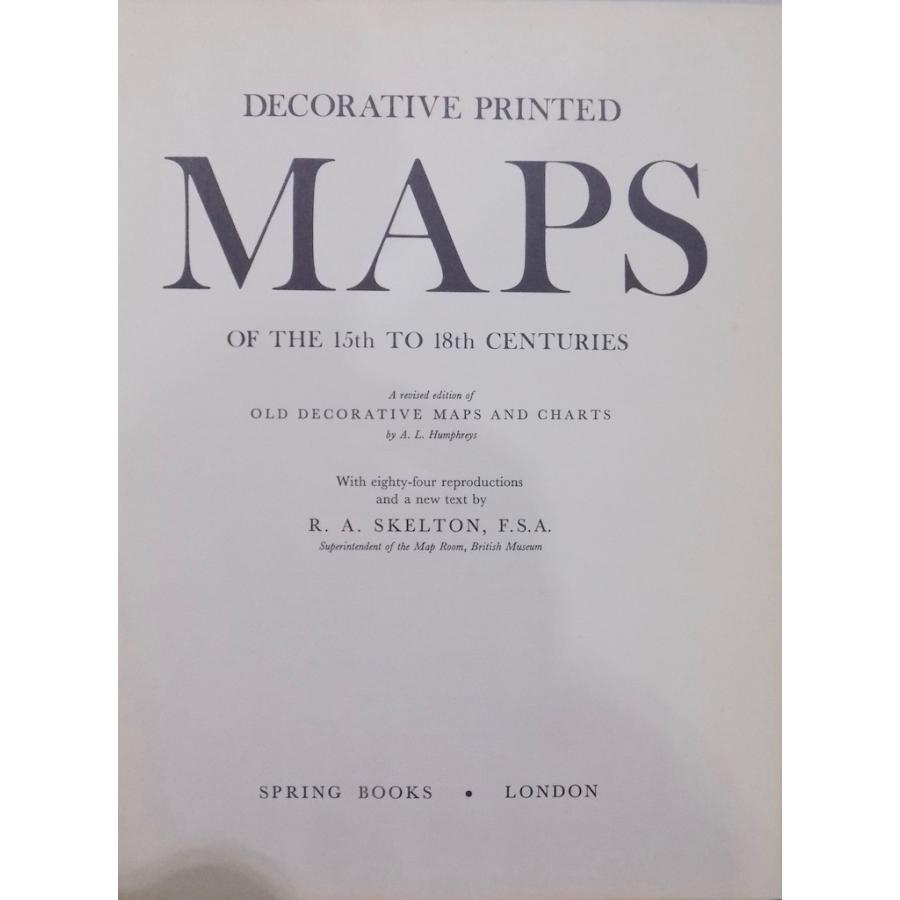 「Decorative Printed Maps of the 15th to 18th Centuries」／new text：R.A
