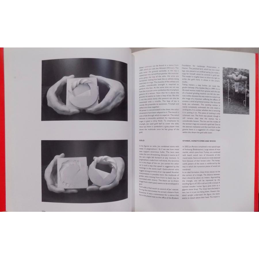 洋書／「JOS RENIERS」／ヨス・レニエ（ジョス・レニエール）／オランダの彫刻家／彫刻、メダル、染色作品など／2冊の画像