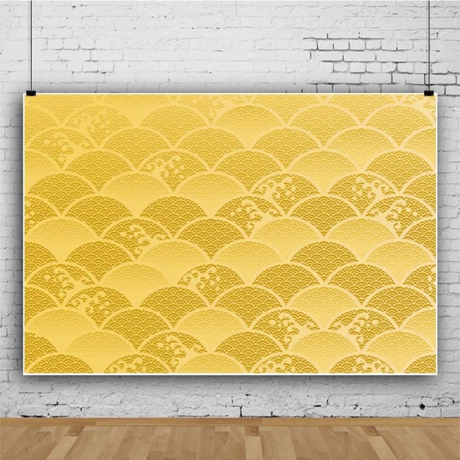 当店の記念日 カメラアクセサリー Qinunipoto 背景布 和風 写真の背景 黄色の波状の背景 3x2 5m 結婚式 誕生日会 ウェディング 写真 ビジネス イベント広告 Www Threeriversofs Com