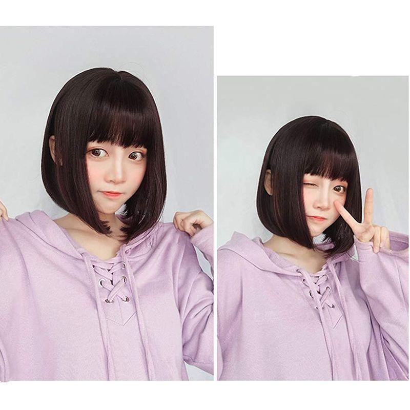P Z ウィッグ ボブ セミロング フルウィッグ かつら レディース 前髪ぱっつん 女性用 小顔 可愛い 人気 甘い 軽い 耐熱 180度 ストアオーリッチ 通販 Yahoo ショッピング