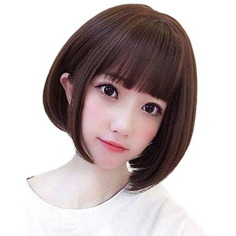 かわいい姫様人気 定番 ショート ボブかつら フルウィッグ おしゃれ 可愛いストレートウィッグ 前髪 ぱっつん 空気感 小顔効果抜群フェミニ Nctaty27li レディースアクセサリー Windowrevival Co Nz