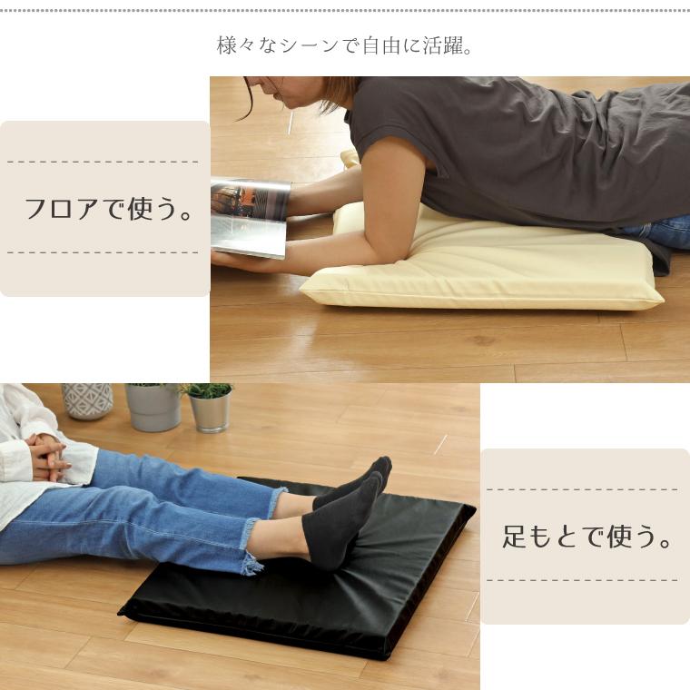 座布団 クッション 5枚組 撥水 カバー ソフトウレタン セット 約50&times;54cm 父の日 合皮 レザー調 フェイクレザー おしゃれ 居酒屋 飲食店