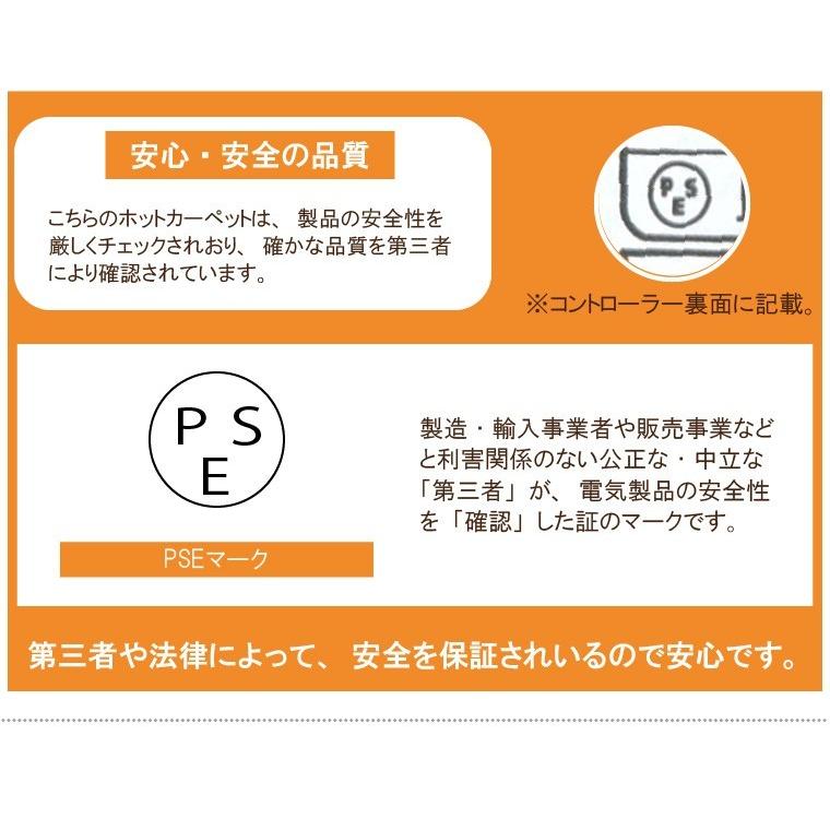 ホットカーペット 電気カーペット 2畳 カバー付き 約176×176cm 多機能搭載 メーカー1年保証 省エネ 3面切り替え 2点セット コンパクト｜store-pocket｜21