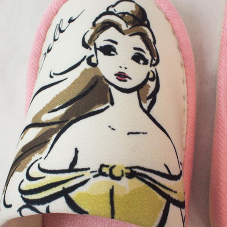 スリッパ 室内 美女と野獣 ベル ピンク プリンセス 水彩画タッチ かわいい 可愛い お洒落 ディズニー Disney 1人暮らし 新生活 会社 リビング トイレ ストアポケット Yahoo ショップ 通販 Yahoo ショッピング