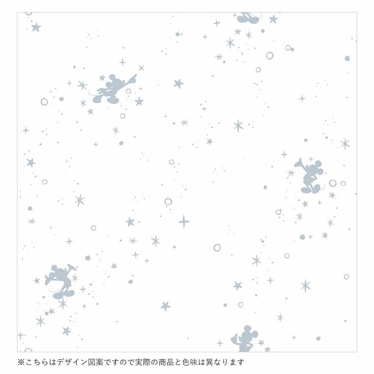 レースカーテン 2枚組 100×176cm ミッキー シルエット キラキラ 洗える