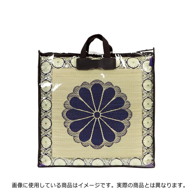 ざぶとん 御前座布団 い草 夏 国産 鳳凰 70×70cm リバーシブル 菊紋 菊