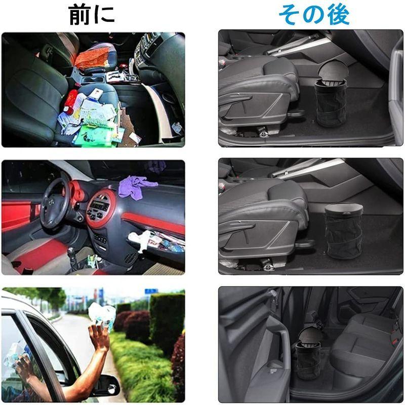 Fire Bull 車 ごみ箱 倒れない 車用ゴミ箱 ドリンクホルダー 車内ポケット ごみばこ ポータブル ダストボックス 引っ掛け 折りた 当店限定販売