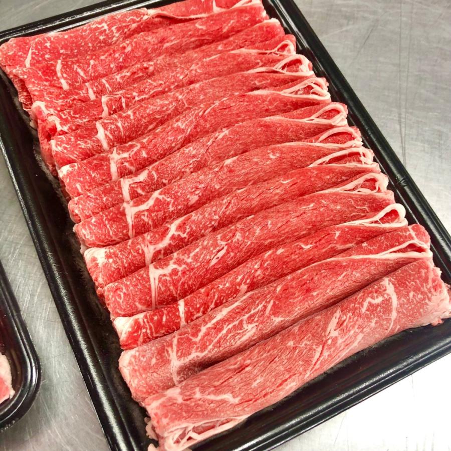 牛肉 すき焼き 肩ロース 国産 北海道産 スライス 1kg 贈答 ギフト お中元 クリスマス お歳暮 業務用｜store-shi-pu｜03