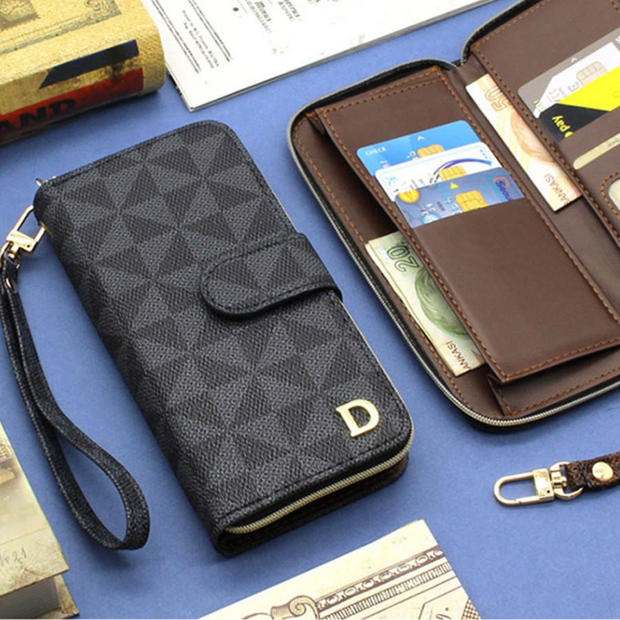 Xperia 8 SOV42 902SO UQmobile 8Lite SOV44 スマホケース 手帳型 財布型 カード収納 ケース ファスナー付き エクスペリア8 8ライト ストラップ付き カバー | Xperia 8 | 09