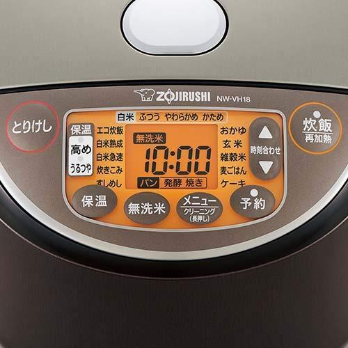 現金特価】象印 IH炊飯ジャー（1升炊き） ブラウン NW-VH18-TA