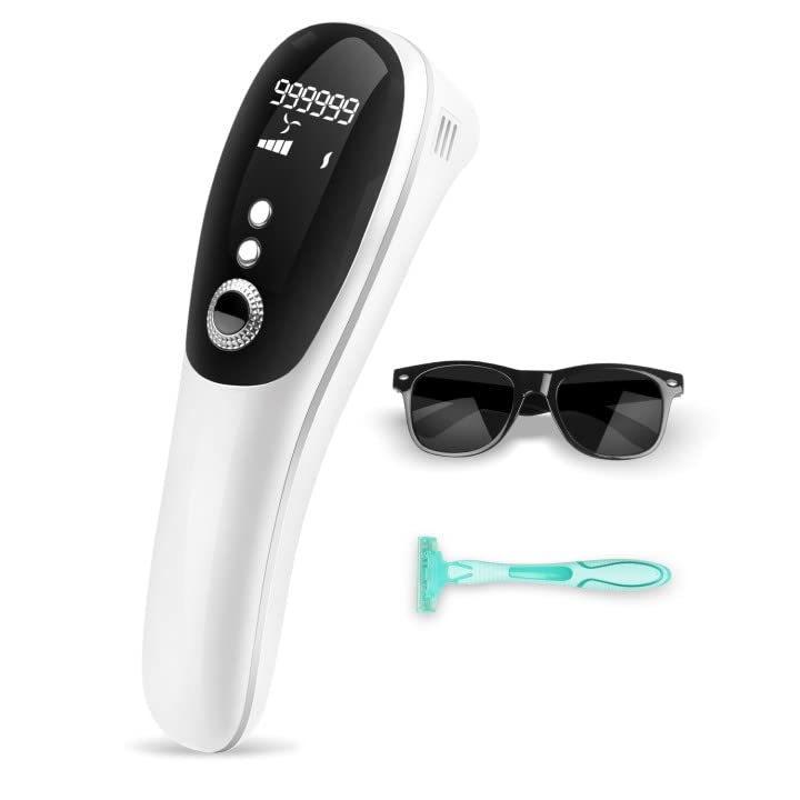 脱毛器 99万回数 五段階調節 自動/連動モード だつもうき脱毛器 メンズ 家庭用（ホワイト）