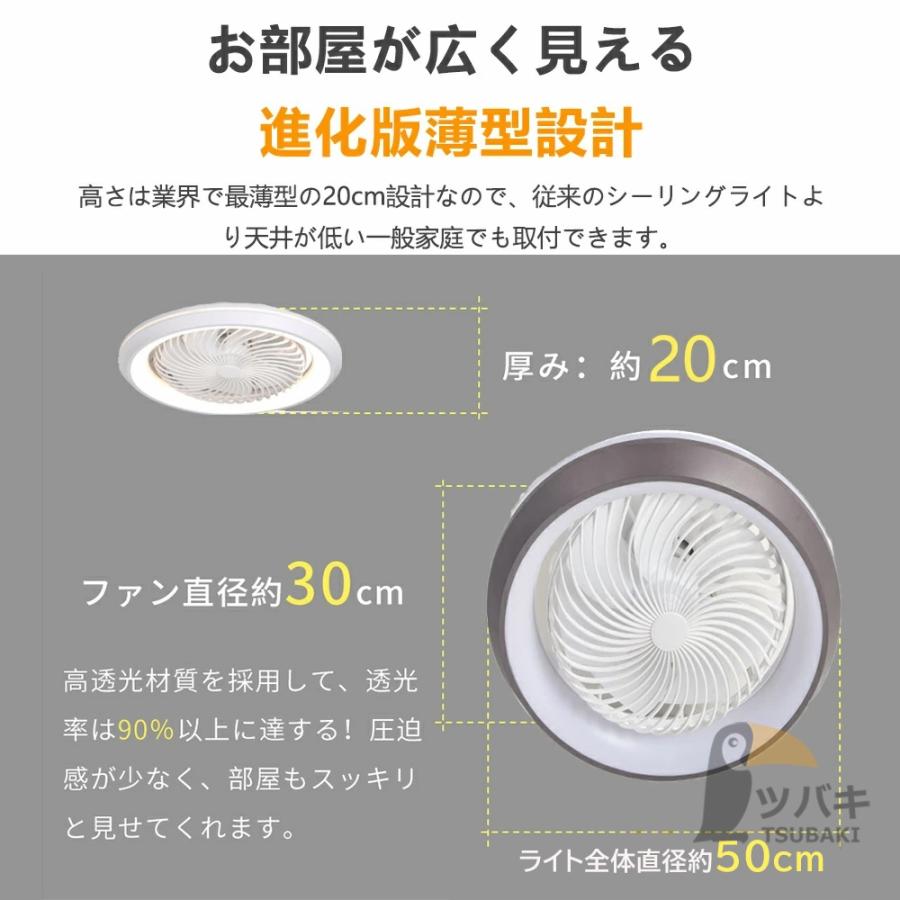 シーリングファンライト 首振り シーリングファン led 調光調色